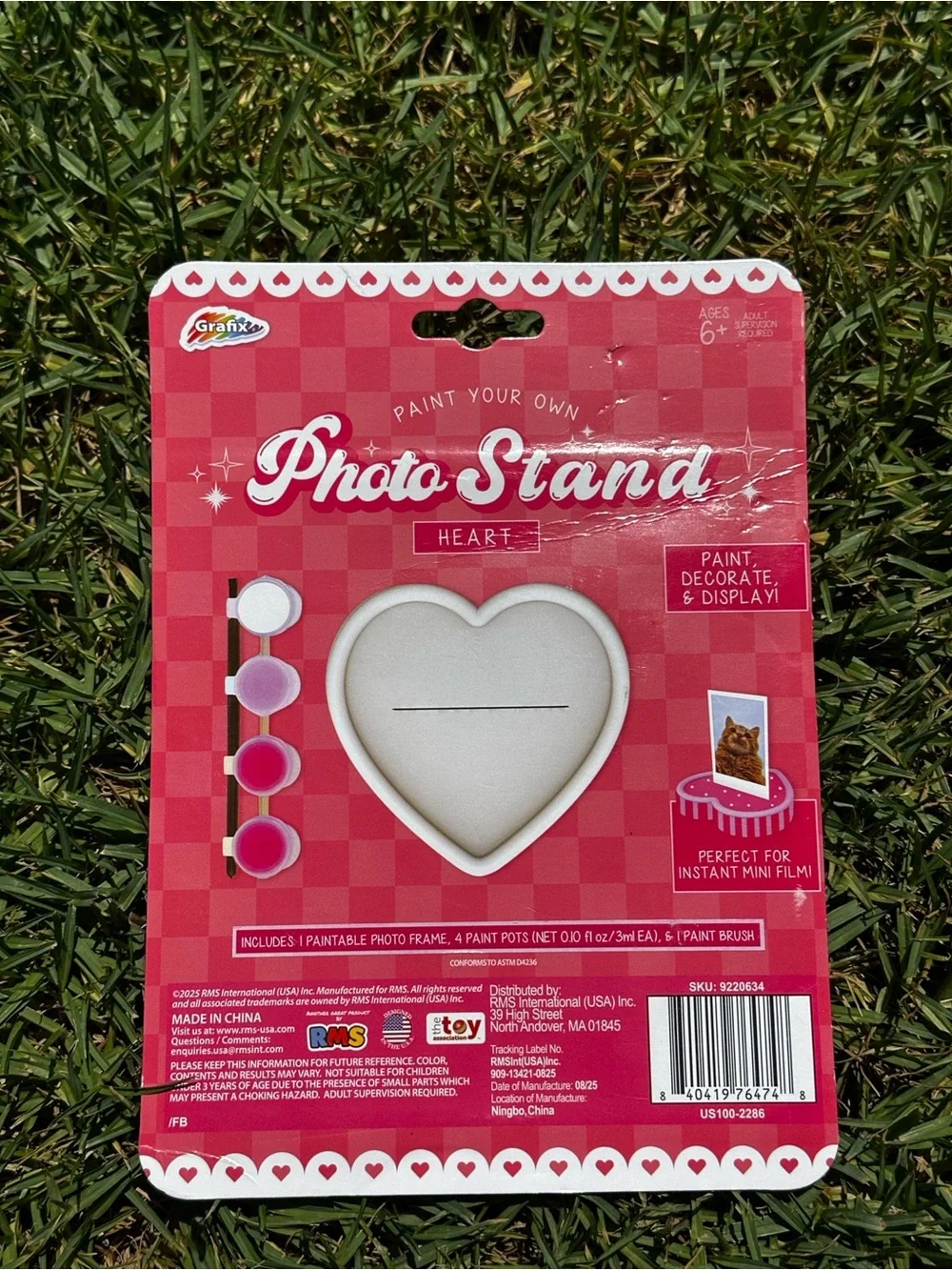 Heart Photo Stand Paintable